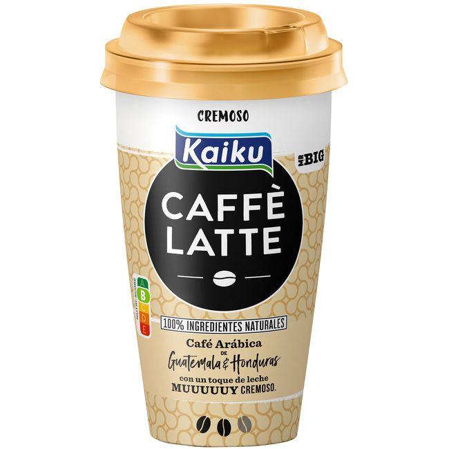 Eroski Caffé latté cremoso Mr. Big KAIKU CAFFE LATTE vaso 370 ml
