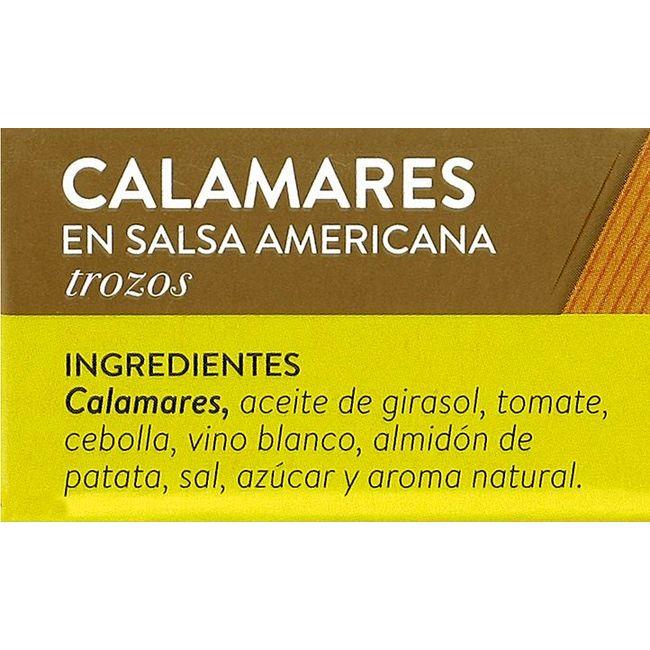 Eroski Calamar En Trozos En Salsa Americana ALBO Lata 112 G