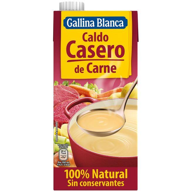 Eroski Caldo casero de carne GALLINA BLANCA brik 1 litro