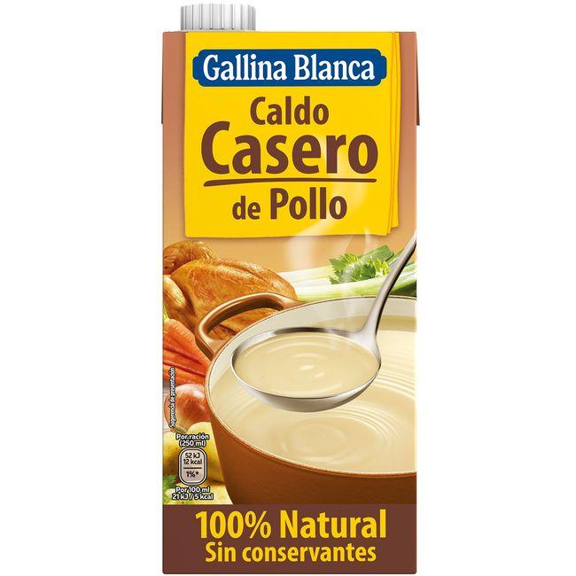 Eroski Caldo casero de pollo GALLINA BLANCA brik 1 litro
