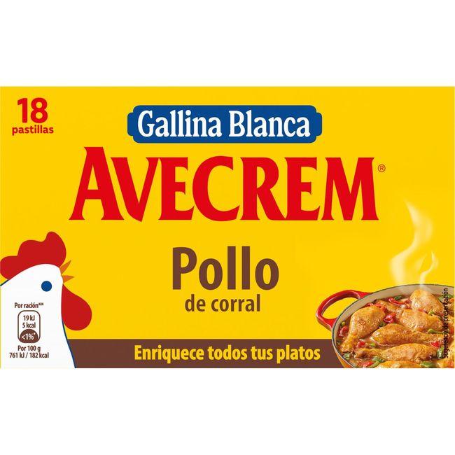 Eroski Caldo de pollo AVECREM 18 pastillas caja 196 g