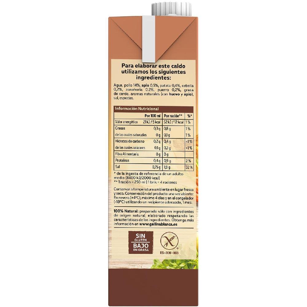 Eroski Caldo De Pollo GALLINA BLANCA Pack 2x1 Litro