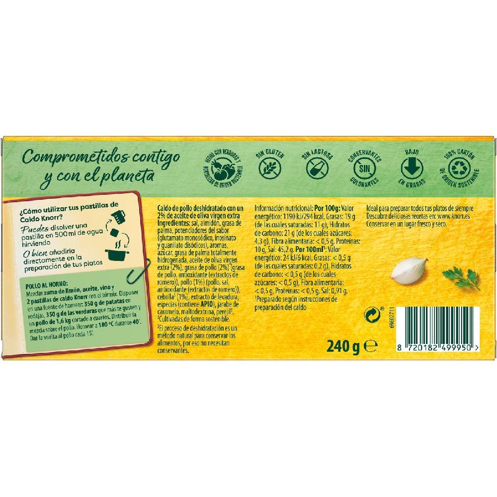 Eroski Caldo En Pastillas De Pollo KNORR 24 Pastillas Caja 240 G