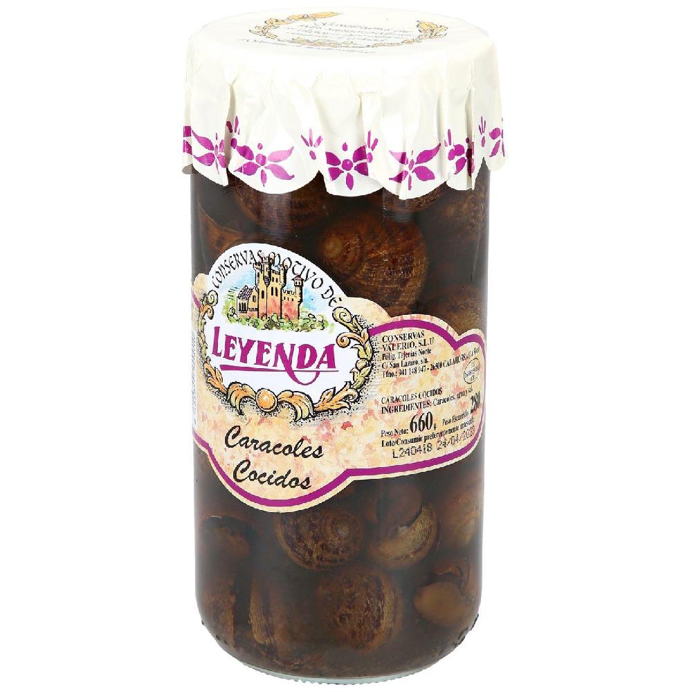 Eroski Caracoles Extra Al Natural LEYENDA Frasco 280 G