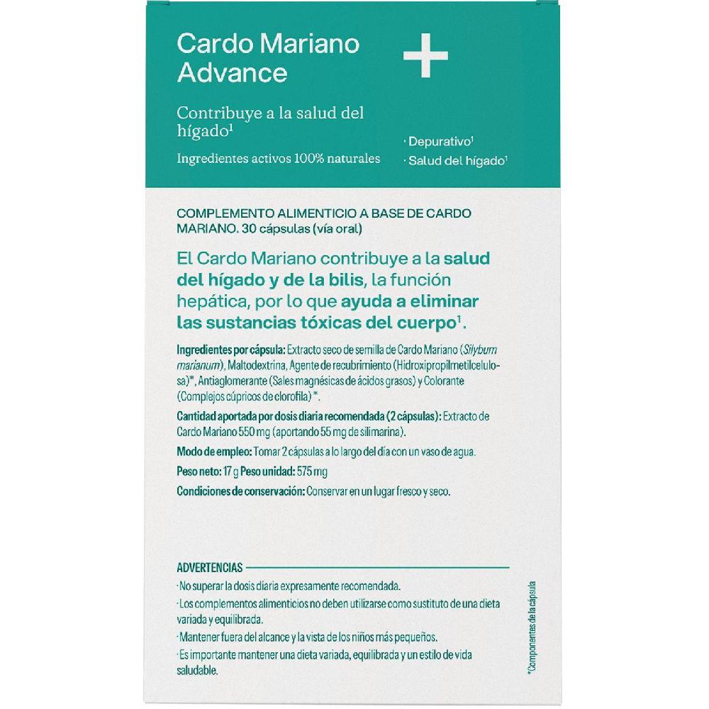 Eroski Cardo Mariano Advance Vegetal VIVE+ Caja 30 Uds