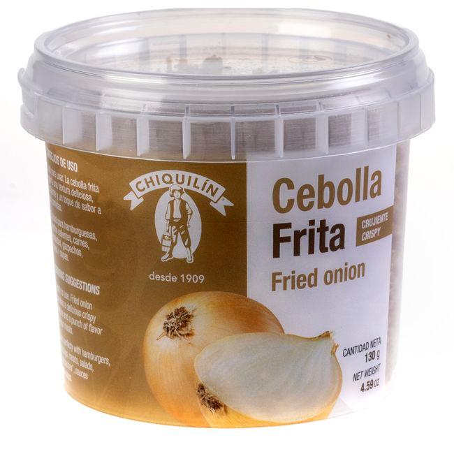 Eroski Cebolla frita crujiente CHIQUILÍN tarrina 130 g