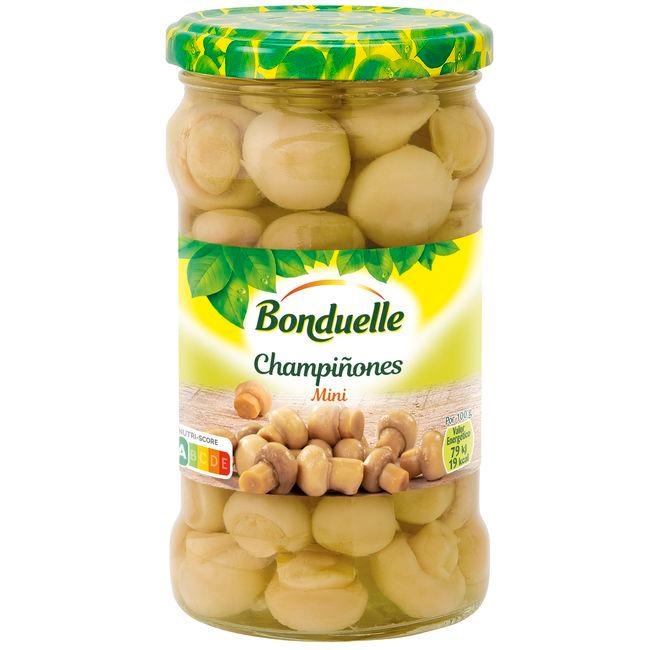Eroski Champiñón entero mini BONDUELLE frasco 170 g