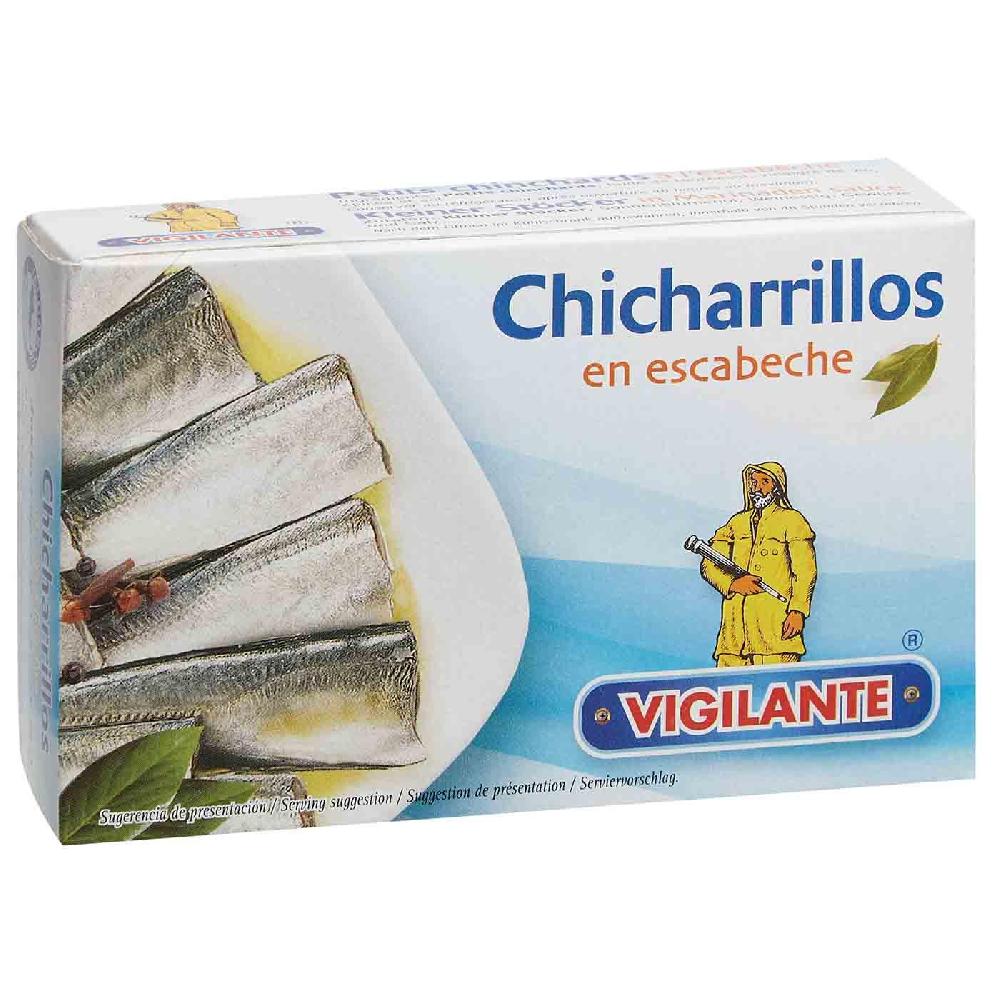 Eroski Chicharrillos en escabeche VIGILANTE lata 120 g