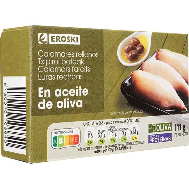 Eroski Chipirón En Aceite De Oliva EROSKI Lata 106 G