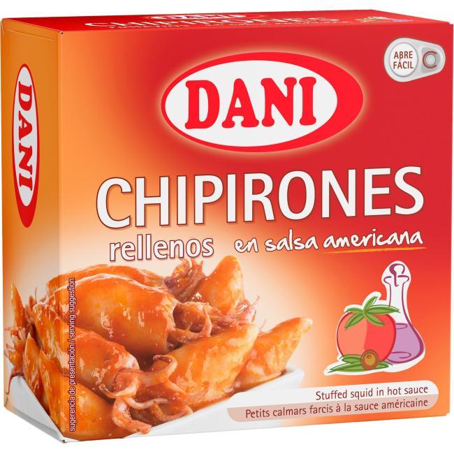 Eroski Chipirón relleno en salsa americana DANI lata 148 g