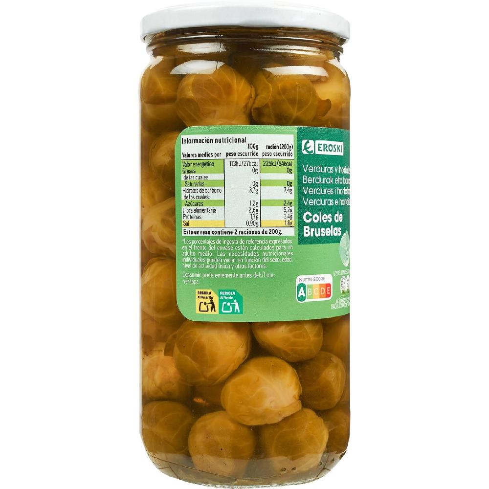 Eroski Coles De Bruselas Medianas EROSKI Frasco 400 G