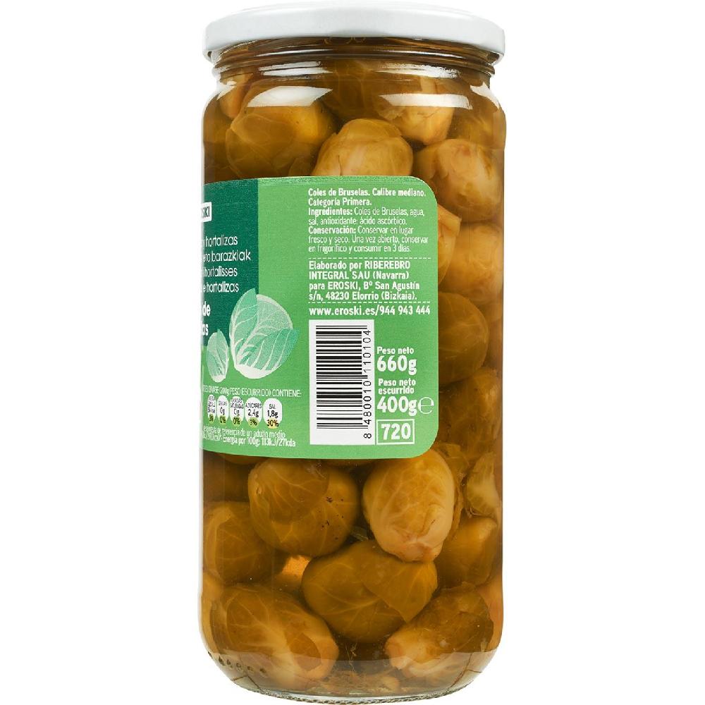 Eroski Coles De Bruselas Medianas EROSKI Frasco 400 G