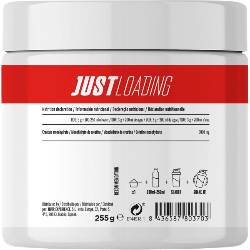 Eroski Creatina Monohidrato Sabor Neutro JUST LOADING Bote 255 G