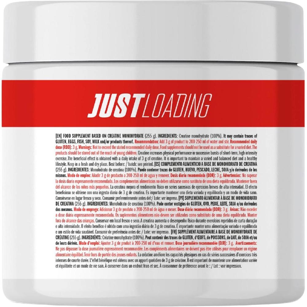 Eroski Creatina Monohidrato Sabor Neutro JUST LOADING Bote 255 G