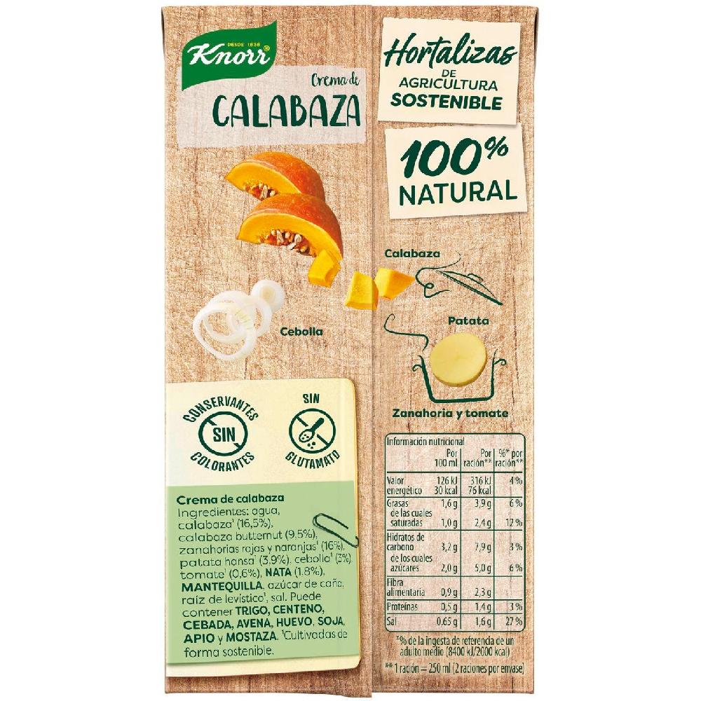 Eroski Crema De Calabaza KNORR LAS CLÁSICAS Brik 500 Ml