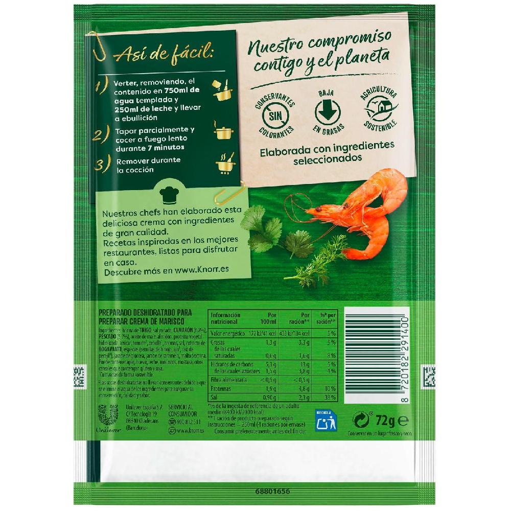 Eroski Crema De Marisco Deshidratado KNORR Gourmet Sobre 72 G