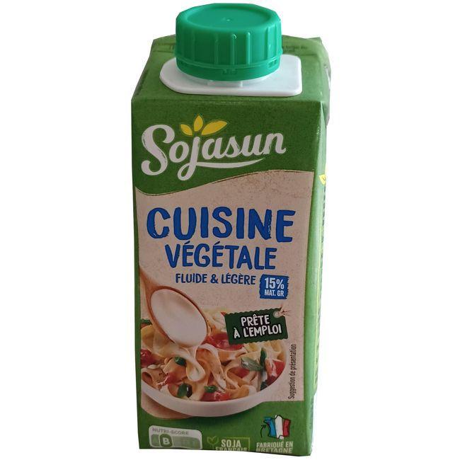 Eroski Crema para cocinar vegetal SOJASUN brik 200 ml