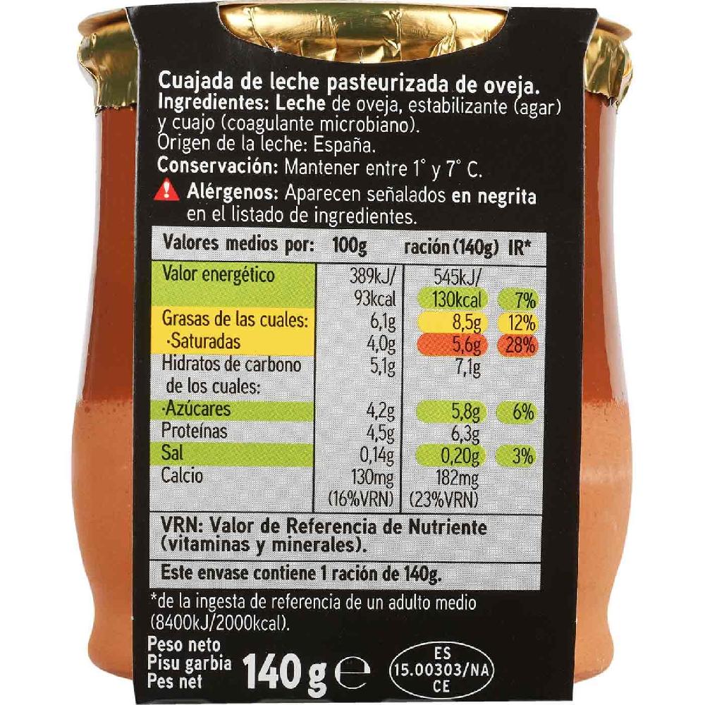 Eroski Cuajada De Oveja Eroski SELEQTIA Tarro De Barro 140 G