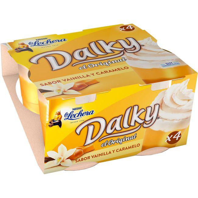 Eroski Dalky De Vainilla-caramelo LA LECHERA Pack 4x100 G