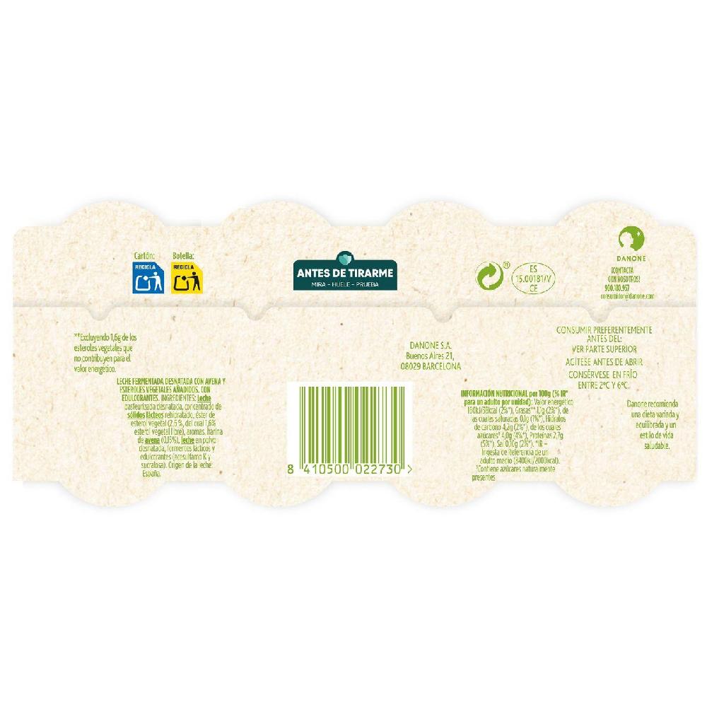 Eroski Danacol Para Beber De Avena DANONE Pack 6x100 G