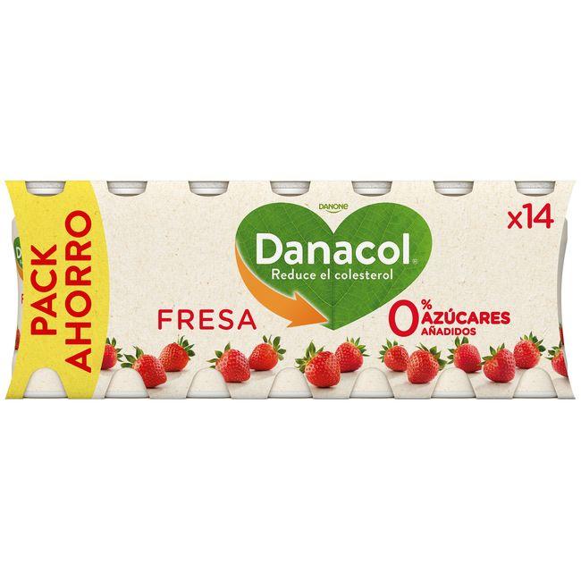 Eroski Danacol Para Beber Sabor Fresa DANONE Pack 14x100 Ml