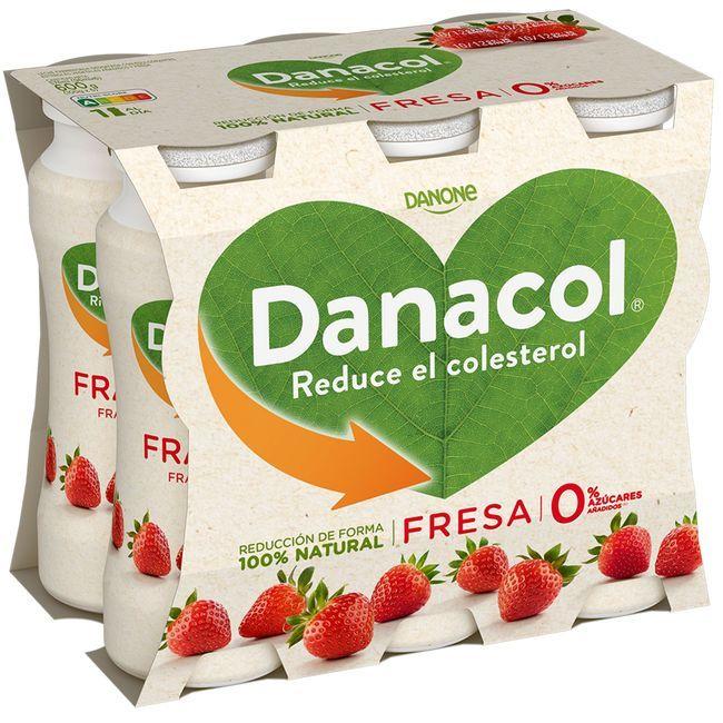 Eroski Danacol Para Beber Sabor Fresa DANONE Pack 6x100 Ml
