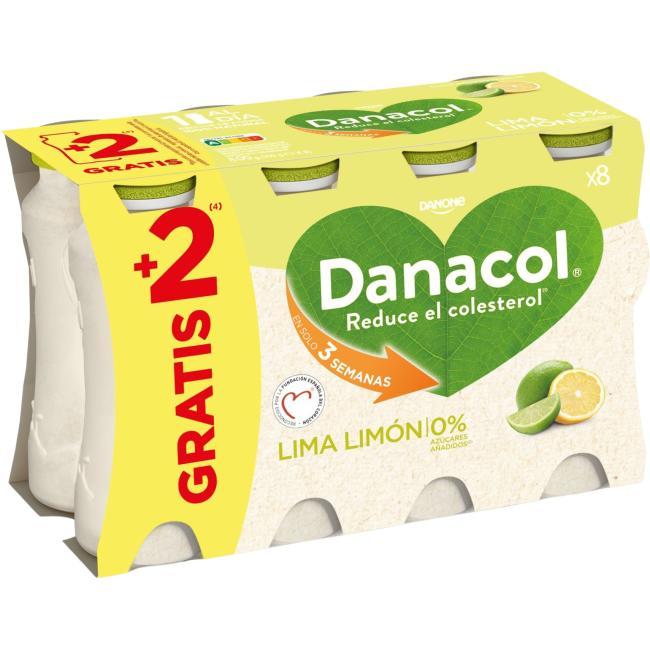 Eroski Danacol para beber sabor lima-limón DANONE pack 6x100 g