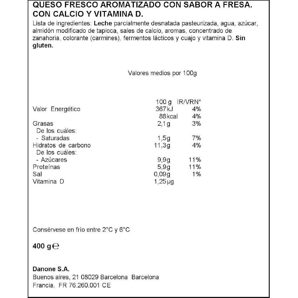 Eroski Danonino Maxi Petit Sabor Fresa DANONE Pack 4x100 G