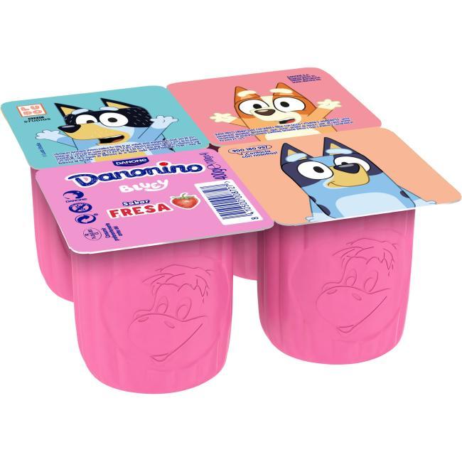 Eroski Danonino Maxi Petit sabor fresa DANONE pack 4x100 g