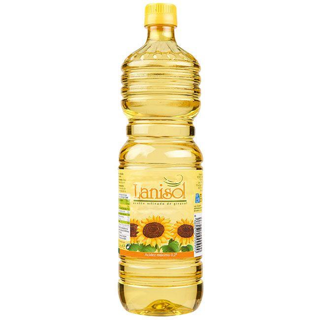 Eroski Aceite de girasol LANISOL botella 1 litro