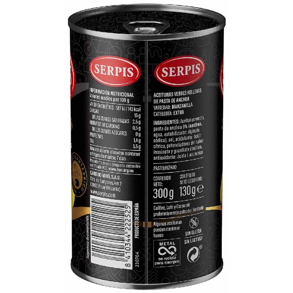 Eroski Aceituna Rellena SERPIS Lata 130 G