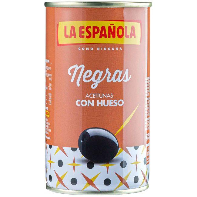 Eroski Aceitunas negras LA ESPAÑOLA lata 185 g