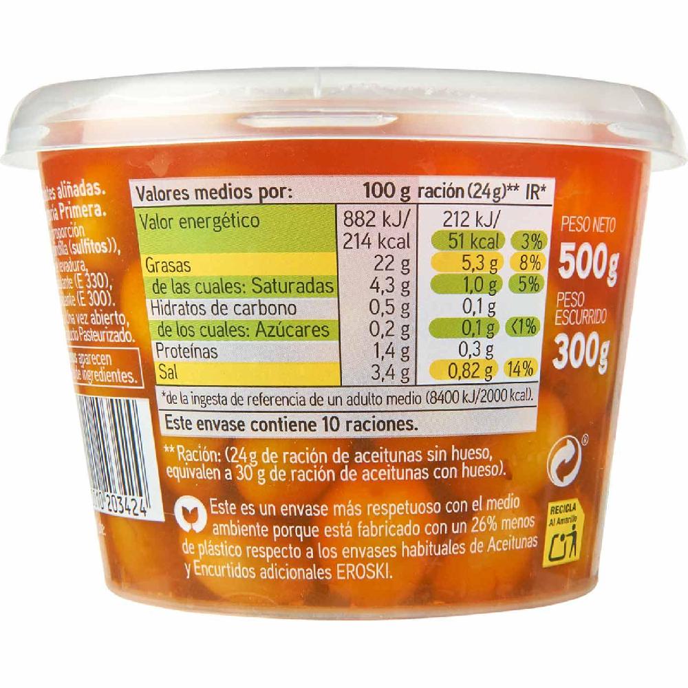 Eroski Aceitunas Picantes EROSKI Cubeta 300 G