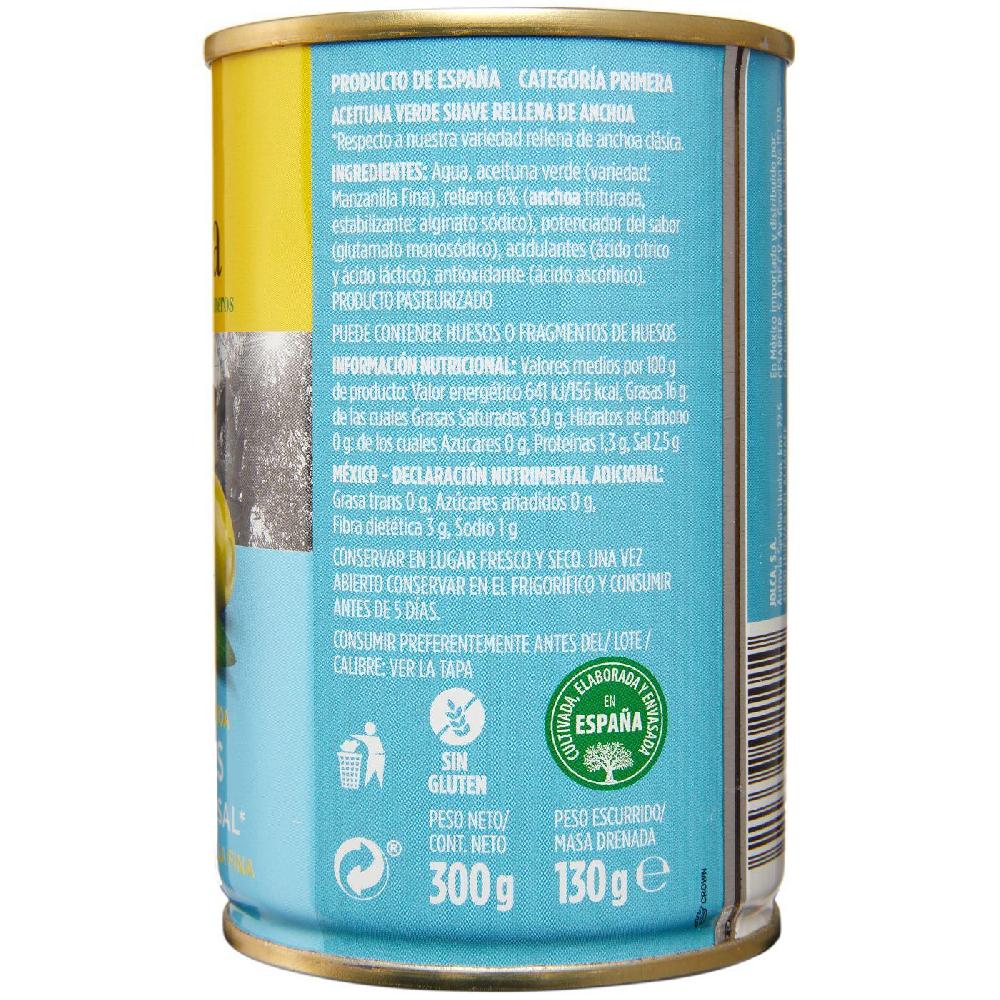 Eroski Aceitunas Rellenas Suaves JOLCA Lata 130 G
