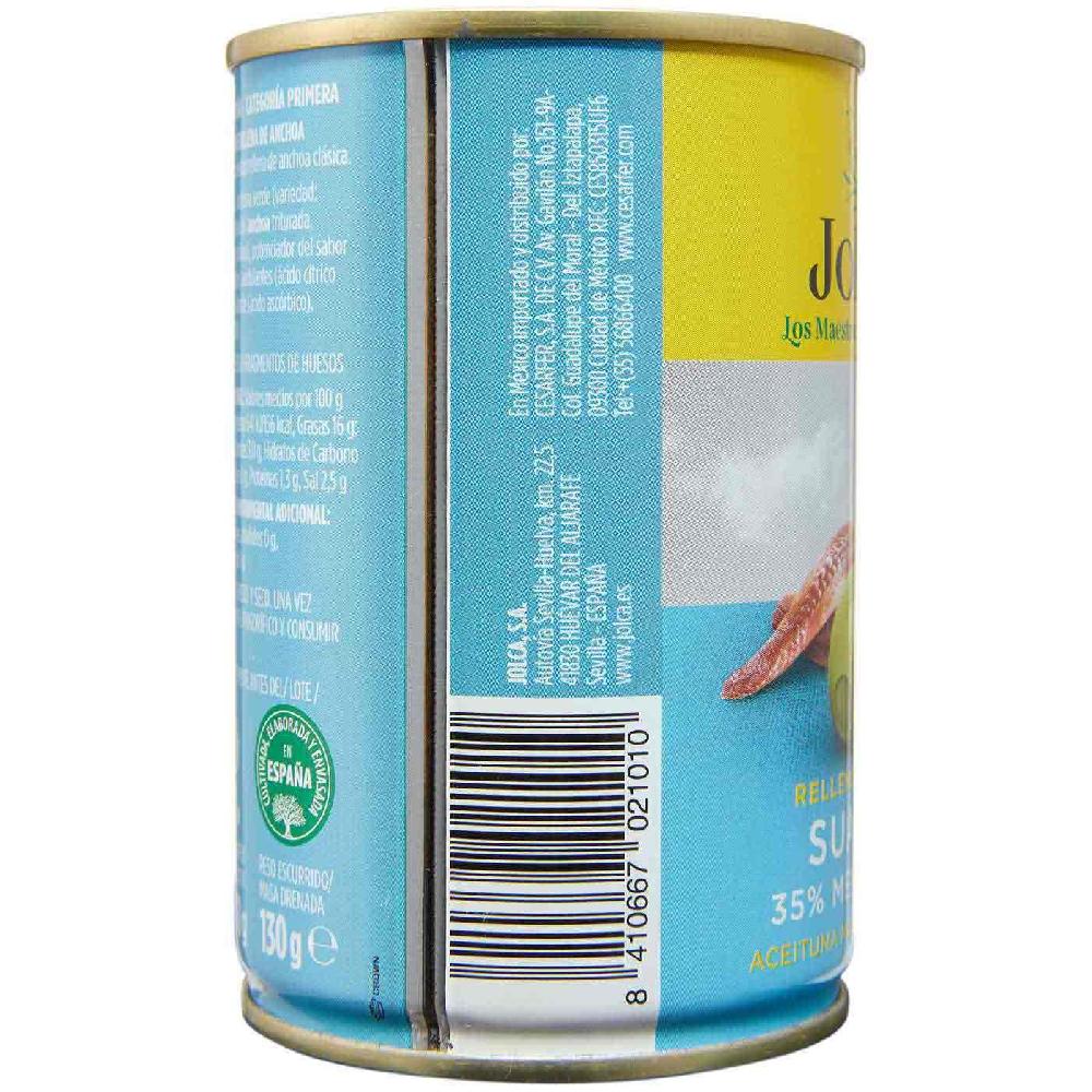 Eroski Aceitunas Rellenas Suaves JOLCA Lata 130 G