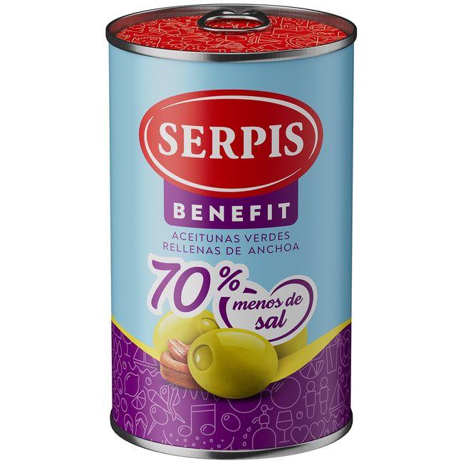 Eroski Aceitunas SERPIS BENEFIT lata 130 g
