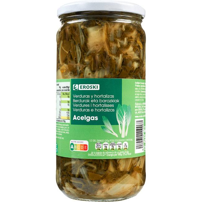 Eroski Acelga troceada EROSKI frasco 425 g