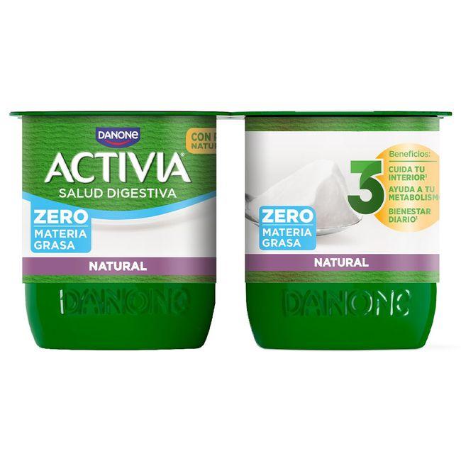 Eroski Activia 0% Natural DANONE Pack 4x120 G