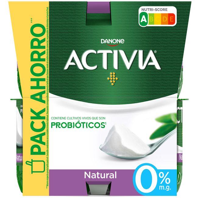 Eroski Activia 0% Natural DANONE Pack 8x120 G