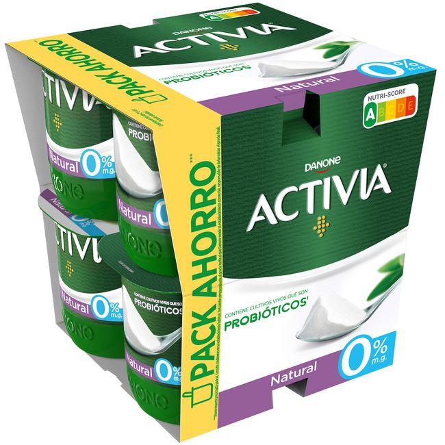 Eroski Activia 0% Natural DANONE Pack 8x120 G