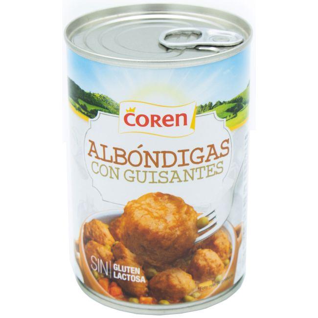 Eroski Albondigas con guisantes COREN lata 425 g