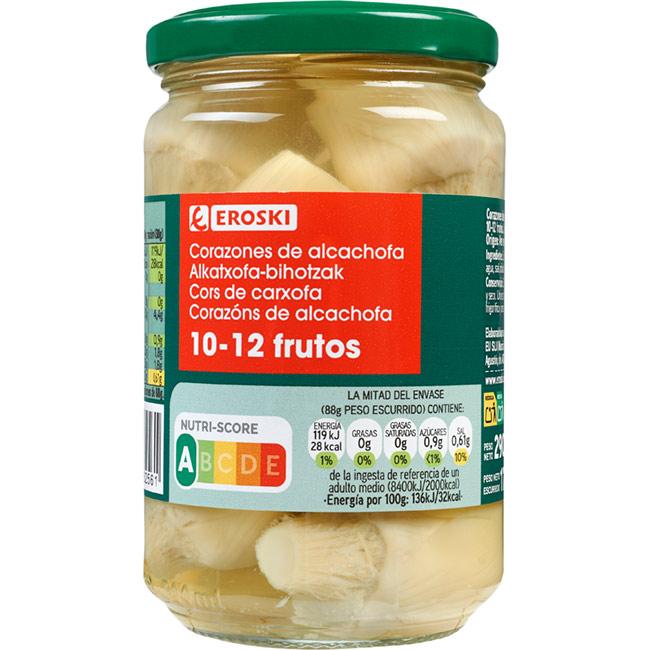 Eroski Alcachofa 10/12 frutos EROSKI frasco 175 g