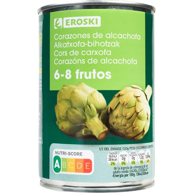Eroski Alcachofa 6/8 frutos EROSKI lata 240 g