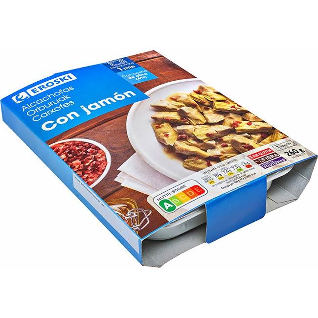 Eroski Alcachofas Con Jamón EROSKI Bandeja 260 G