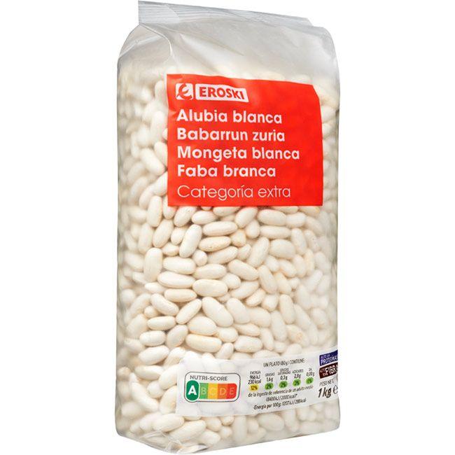 Eroski Alubia Blanca Larga EROSKI Paquete 1 Kg