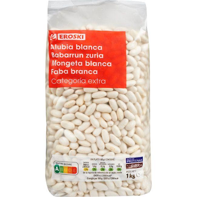 Eroski Alubia blanca larga EROSKI paquete 1 kg