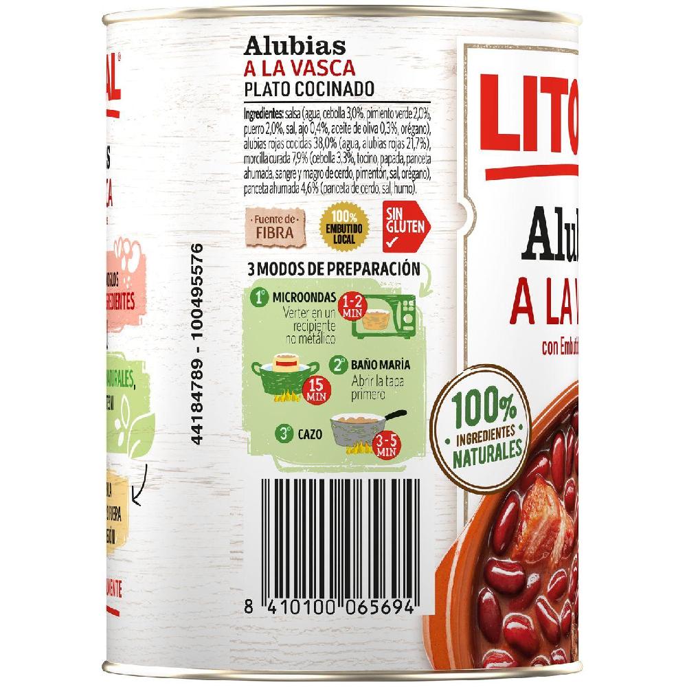 Eroski Alubias A La Vasca LITORAL Lata 430 G