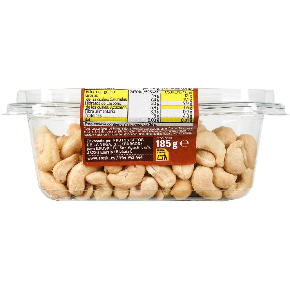 Eroski Anacardo Crudo EROSKI Tarrina 185 G