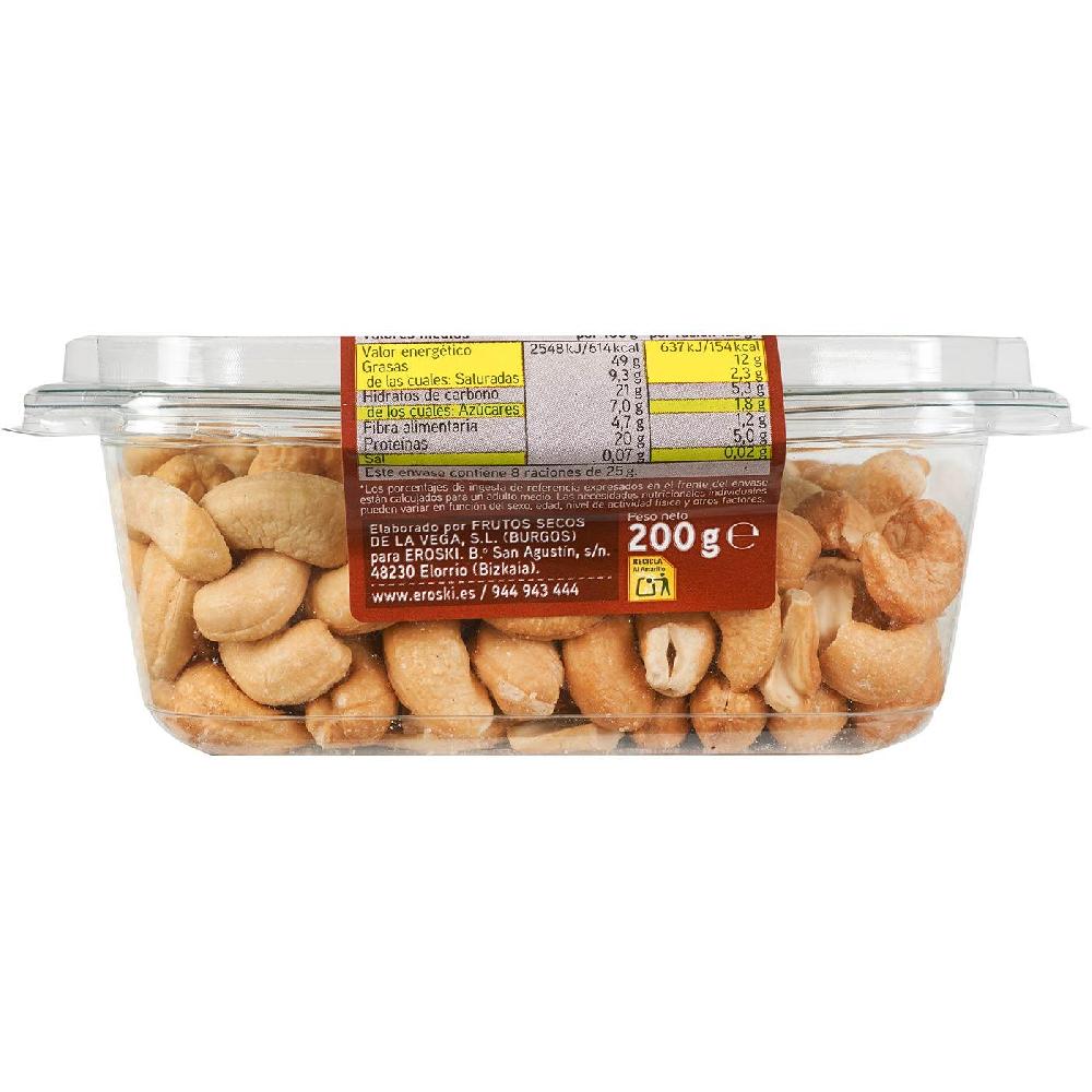 Eroski Anacardos Fritos EROSKI Tarrina 200 G
