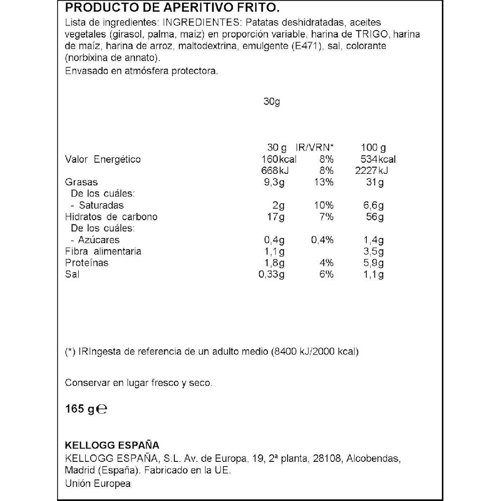 Eroski Aperitivo Original PRINGLES Tubo 165 G